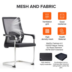 Chaise de Bureau Moderne en Maille pour Visiteur à Bas Prix en Vente Chaude avec Structure pour Salle de Conférence Siège de Direction & Ergonomique - Product Image 3