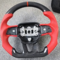 Volant de course en cuir et fibre de carbone pour Dodge Charger Challenger Hellcat Charger SRT RT