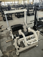Máquina de entrenamiento de fuerza comercial popular con carga de placas para glúteos, máquina Smith 3D para ejercicios de cadera y glúteos para uso en gimnasios.