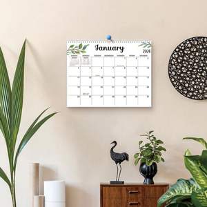 Calendrier mural anglais annuel créatif Calendriers muraux à double <span class=keywords><strong>bobine</strong></span> métallique personnalisés pour la planification et l'organisation de la maison et du bureau - Product Image 6