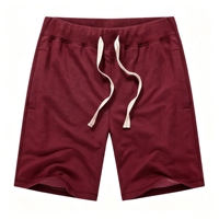 Shorts de bain pour hommes, couleur unie, fermeture éclair au genou, séchage rapide, imperméables, respirants, en tissu Oxford nylon/spandex, style décontracté