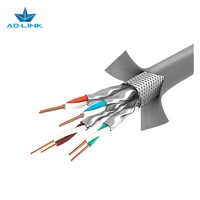 Kabel Internet LAN Solid Kecepatan Tinggi Terproteksi Cat7 SFTP 305m Jaket LSZH Bersertifikasi FCC