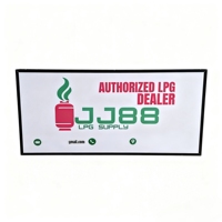Boîtes lumineuses publicitaires LED circulaires et rectangulaires personnalisées en usine pour les bâtiments, les centres commerciaux, les enseignes de magasins en extérieur, étanches IP65