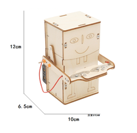 Kit de Modelo de Robot Motorizado de Madera Wincent, Juguete Educativo de Ciencia Mecánica STEM, Rompecabezas Eléctrico de Construcción, Regalo