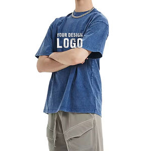 Camiseta de Hombre Estilo Hip Hop Urbano, Diseño de Copo de Nieve, Talla Grande, Venta al por Mayor, OEM, Hombros Caídos, Estilo Vintage, Batik Lavado, Holgada - Product Image 5