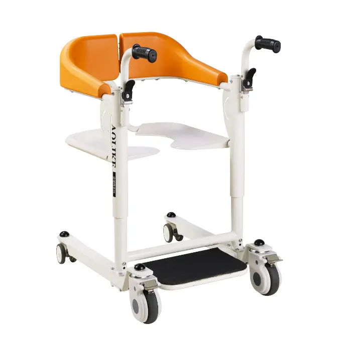 كرسي كهربائي قابل للطي وخفيف الوزن وقابل للتعديل لرفع المرضى مع كرسي للنقل