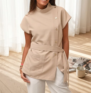 Ensemble de chemises élégantes pour femmes, uniforme de salon de beauté <span class=keywords><strong>SPA</strong></span>, uniforme de médecin - Product Image 3