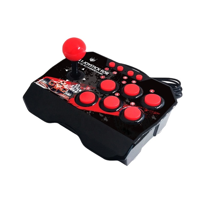 Maitre Hot Sell 4 in 1 Wired Joystick with Turbo Function 3M USB Cable for N-/PC//Android Games (254 Games)