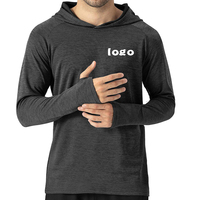 Vente en gros, sweat-shirt à capuche pour homme automne hiver avec logo personnalisé, sweat à capuche pour homme avec trou au doigt