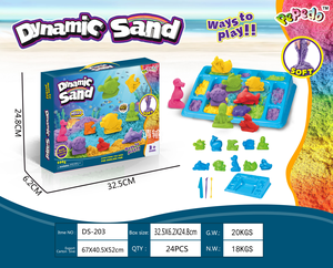 Juego de Arena Mágica Dinámica al por Mayor, Arena Dinámica Elástica No Tóxica con Moldes de Animales, Juguete Educativo Sensorial para Niños - Product Image 6