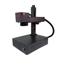 Machine de marquage laser à fibre 30W, nouvelle génération, avec positionnement par vision IA, gravure laser 3D sur surfaces courbes, métal, acier inoxydable, codes QR et logos