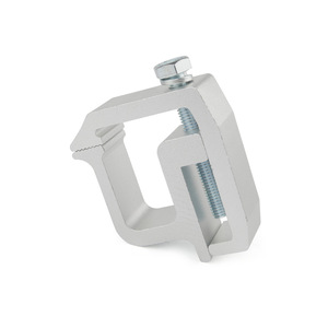 Support de montage en alliage d'aluminium argenté, pince de fixation robuste pour châssis, style course - Product Image 2