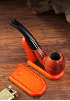 Support de pipe à tabac en bois rouge personnalisé avec logo, vente en gros, support de rangement pour pipe à tabac en bois