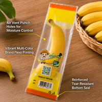 Nouvel Arrivage Vente Directe Sac Plat en CPP Emballé Individuellement Portable Réduit les Dommages pour l'Emballage Premium des Bananes