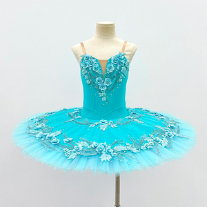 Girls Turquoise Professional Ballet Tutu Sleeping Beauty Blue Bird Ballerina Costume Classical Design for <b>Nutcracker</b> - Product Image 5