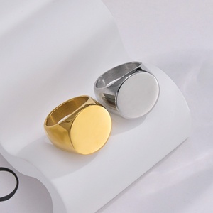 Wholesale <b>Name</b> Punk Rock <b>Rings</b> Jewelry Stainless Steel Custom Engraved Blank Logo <b>Rings</b> for Men - Product Image 4