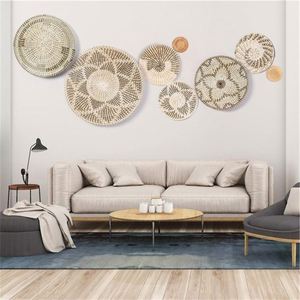 Coffre De Rangement En Osier Porte <span class=keywords><strong>Photo</strong></span> Macramé Tout Pour La Maison Suspension Feuilles Décoration Bureau Comptable - Product Image 6