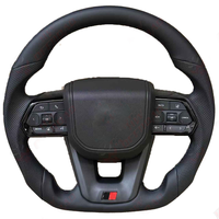 Volant en cuir texturé pour pick-up 4x4, pour Toyota Hilux N70 N80 LC200 Land Cruiser Prado, volant de course en cuir personnalisé