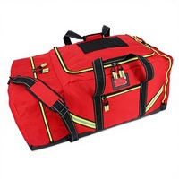 Sac de protection pour pompiers Lightning X Firefighter Premium 3XL avec fermeture à glissière - Rouge sans logo (personnalisable)