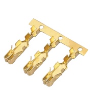 Connecteur de borne à sertir femelle en aluminium de 0,2 mm d'épaisseur, borne électrique automobile, borne estampée en cuivre et en laiton