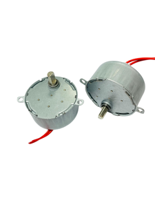 محرك متزامن TYJ49 محرك متزامن صغير 12 فولت AC-1 دورة في الدقيقة دوران محوري CCW 4W - Product Image 4