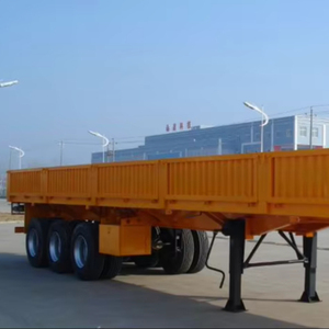 Semi-remorque à ridelles 3 essieux avec suspension mécanique, type léger, pour camion, à <span class=keywords><strong>vendre</strong></span> en usine - Product Image 1