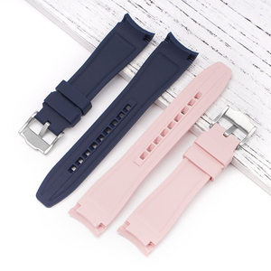 <span class=keywords><strong>Bracelet</strong></span> de montre incurvé de 22 mm pour <span class=keywords><strong>Swatch</strong></span> X Blancpain, bracelets de montre en silicone imperméables pour <span class=keywords><strong>bracelet</strong></span> Rolex - Product Image 4