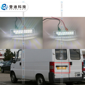 Luz LED para Matrícula de Fiat Ducato Peugeot Boxer, Blanca, 12V, Carcasa Transparente, 3W, 50000H de Duración - Product Image 2