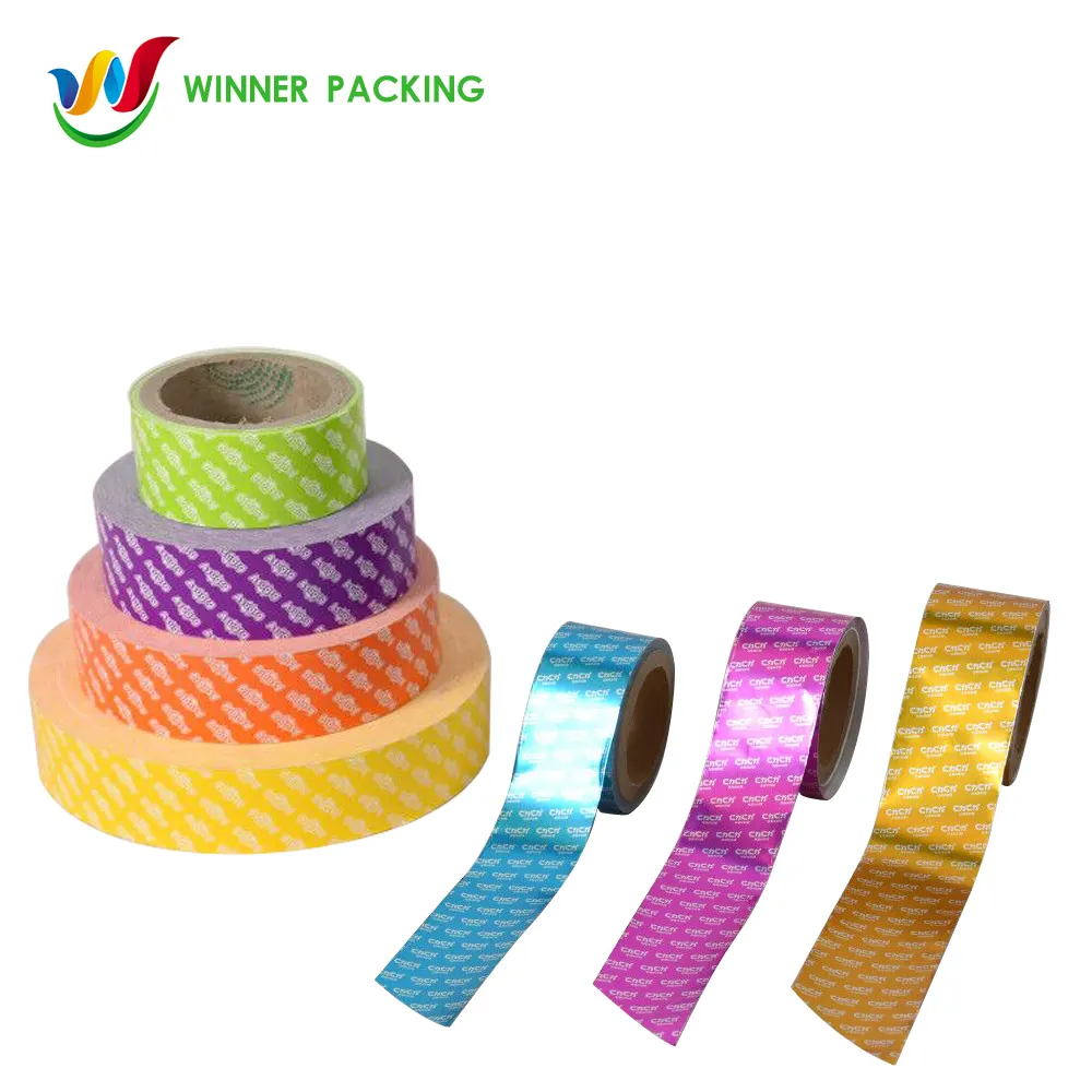 2024 hot sale packaging factory for plastic aluminum paper packaging wrap roll film for soft candy seasoning powder food packing