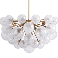 Luminaire américain moderne personnalisé Intérieur de luxe Restaurant Bar Décoration suspendue Boule ronde à bulles soufflée à la main