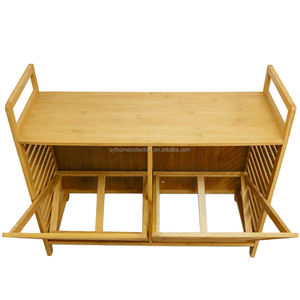 Panier à <span class=keywords><strong>linge</strong></span> Quick Sort de 72 cm de hauteur pour l'angle de changement de chaussures, rangement dissimulé sous le <span class=keywords><strong>banc</strong></span> de la buanderie - Product Image 6