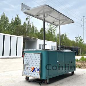 Nhượng bộ có thể gập lại cà phê giỏ hàng với bánh xe cà phê giỏ hàng Xe đẩy cafe di động giỏ hàng để bán - Product Image 6