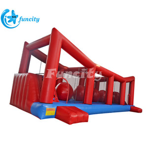 Dành cho người lớn ngoài trời khởi động trại bọt lớn chạy trò chơi thương mại Nhà bị trả lại Inflatable <span class=keywords><strong>Ninja</strong></span> khóa học trở ngại - Product Image 1