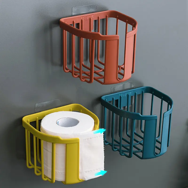 Nicht perforierter Toiletten papier halter Bad Küche Taschentuch Box Wand kleber Aufbewahrung sbox Rolle Papier halter