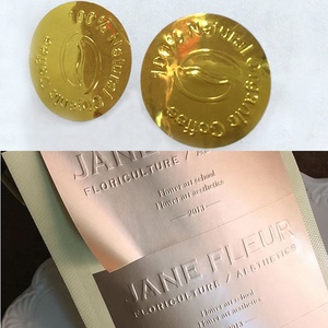 Custom Luxury Packaging <strong>Sticker</strong> Wine Cosmetic <strong>Perfume</strong> Bottle Label Silver Rose Gold 3d <strong>Embossed</strong> logo Self-adhesive Label <strong>Sticker</strong> - Product Image 4