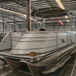 Bateau à ponton en aluminium de luxe pour sports nautiques de 8,2 m (27 pieds) à vendre - Product Image 1