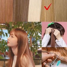 Portando il ponte Reat oro biondo Remy Hair tesse Clip in onde diritte Pre-incollate extension per capelli umani numero WD59460 - Product Image 1