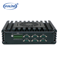 Hot Style 2,5G in-Tel LAN computadora sin ventilador 2,4 GHz Quad Core 8 hilos PC industrial