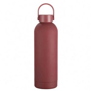 Stainless Steel Vacuum Insulated Water <b>Bottle</b> With Handle Minimalist Design For Travel 24H Thermal Retention - Product Image 3