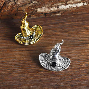Broche <span class=keywords><strong>de</strong></span> Aleación <span class=keywords><strong>de</strong></span> Zinc con Diseño <span class=keywords><strong>de</strong></span> Sombrero <span class=keywords><strong>de</strong></span> Bruja Mágica <span class=keywords><strong>de</strong></span> Películas Europeas y Americanas, Accesorio <span class=keywords><strong>de</strong></span> Pin con Rama Electrochapada, Insignia - Product Image 3