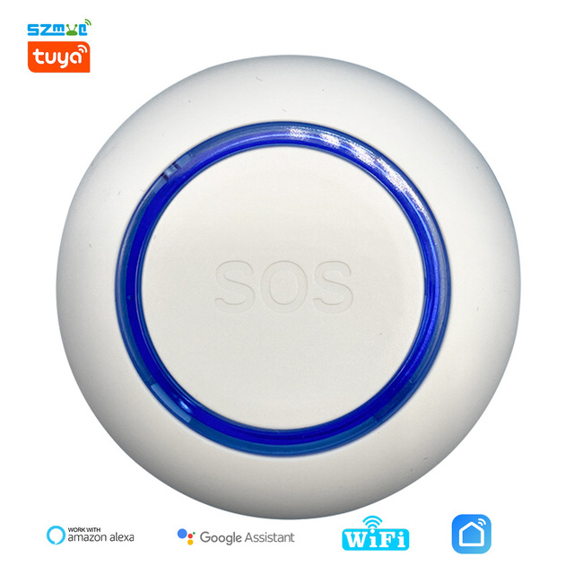 SLS WiFi App Control SOS Panic Button Rechargeable Battery Emergency Alert System Wireless Senior Care Personal Calling Alarm