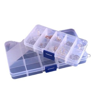 Boîte à perles pour bijoux, organisateur de rangement en résine plastique à 10 compartiments pour outils de fabrication de bijoux, forme rectangulaire - Product Image 5