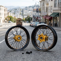 GLM Factory Wholesale Nouvelle Roue de Supermotard de Haute Qualité en Alliage d'Aluminium CNC à 36 Rayons de 17 Pouces pour Moto EXC SXF 125 250 300 450