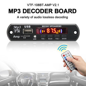 Vire DIY 10W * 2 Khuếch Đại Hội Đồng Quản Trị <span class=keywords><strong>Bluetooth</strong></span> 5.0 âm thanh MP3 Máy nghe nhạc mô-đun USB TF AUX FM Đài phát thanh MP3 giải mã Hội Đồng Quản Trị - Product Image 2