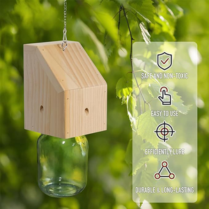 Piège à abeilles charpentières naturel, Piège unique pour abeilles charpentières qui perfore le bois, Piège extérieur pour attraper et libérer les abeilles charpentières - Product Image 4