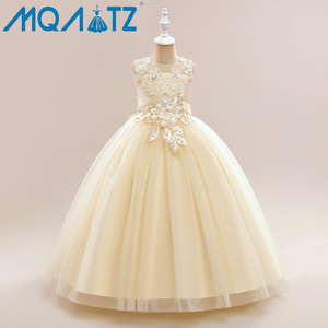 Nouvelle <span class=keywords><strong>Robe</strong></span> de Fête d'Anniversaire Sans Manches pour Fille, Élégante <span class=keywords><strong>Robe</strong></span> de Princesse Brodée pour Bébés Filles de 8 Ans MQATZ LP-386 - Product Image 4