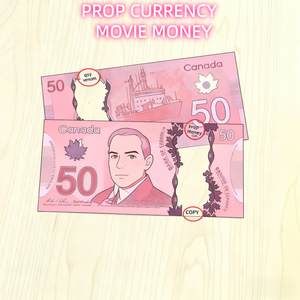 Siêu mỏng mờ trong suốt phim polymer Canada Prop tiền Canada thực tế ghi chú hóa đơn đô la CAD Canada Polymer hóa đơn - Product Image 6