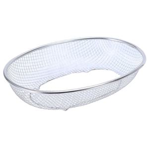 Panier de lavage et d'égouttage ovale en acier inoxydable pour fruits et légumes, multifonctionnel, en maille bleue, pour la cuisine - Product Image 2