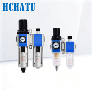 Unidad de Tratamiento de Aire Serie <span class=keywords><strong>GFC</strong></span>, Filtro Regulador GFC200/GFC300/GFC400, Lubricador, Separador de Agua y Aceite para Sistemas Neumáticos - Product Image 1