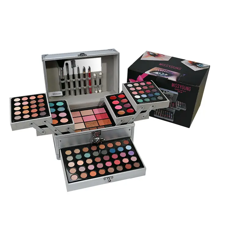 Alle 132 Full Color Oogschaduwpalet Mode Vrouwen Cosmetische Case Volledig Pro Make-Up Palet Concealer Blusher